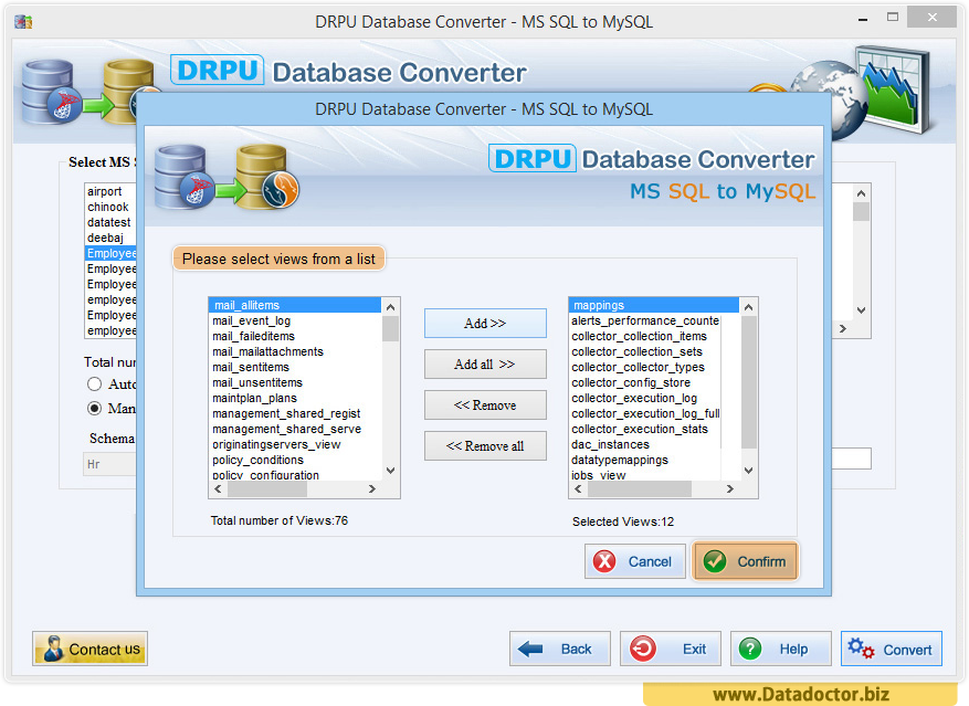 database list database list