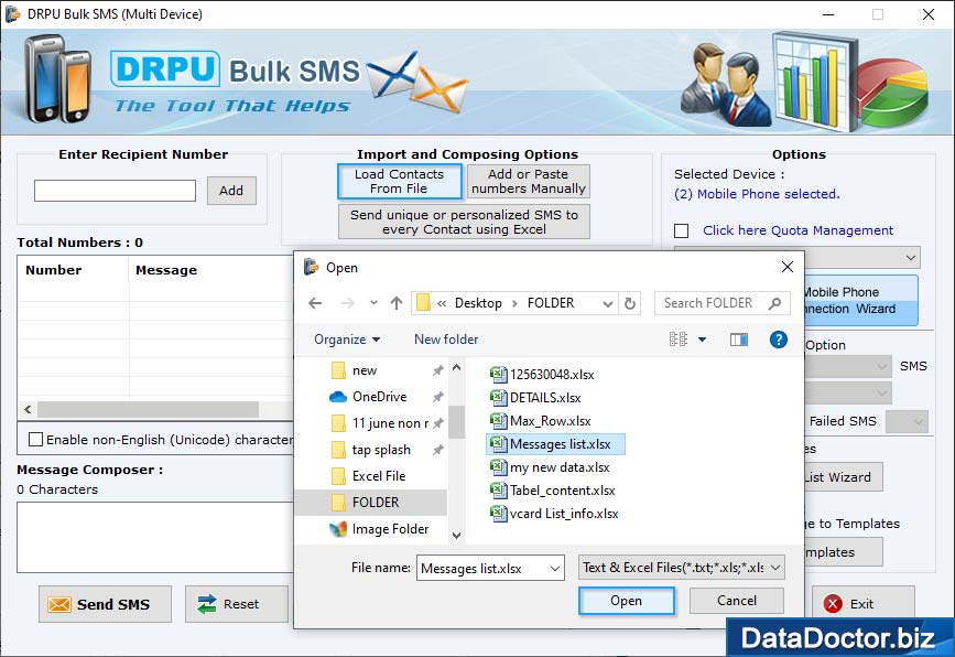 Load Contacts from File