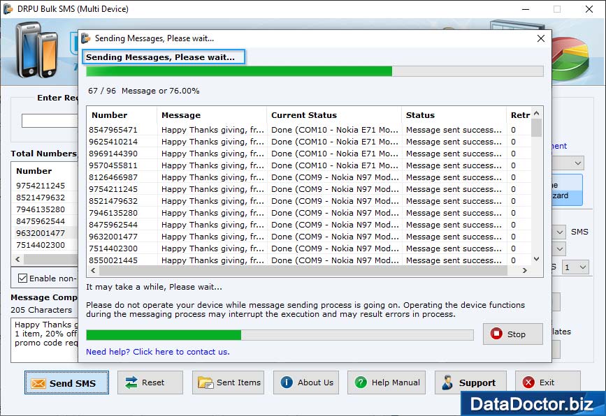 Message Sending Process