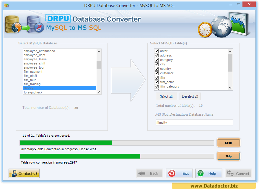 Database Conversion