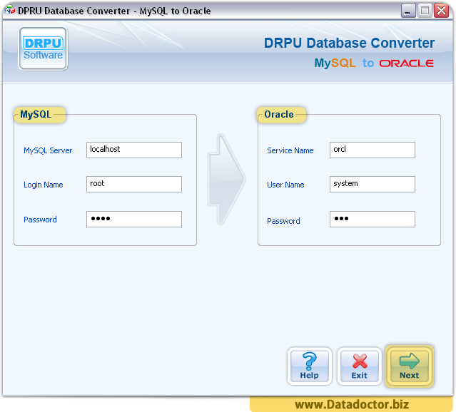 MySQL to Oracle Database Converter