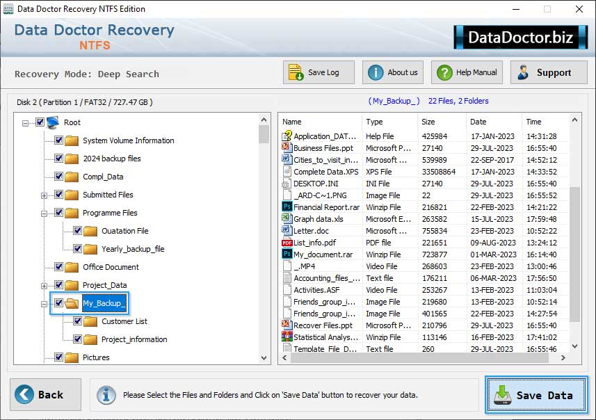 Data Recovery files