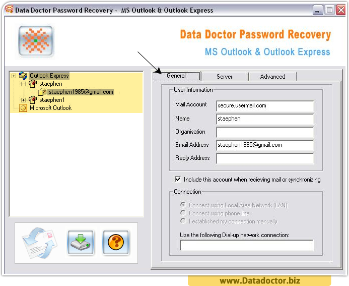 Outlook Express Password Recovery