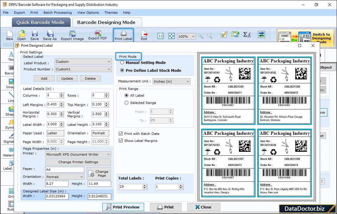 Print Settings