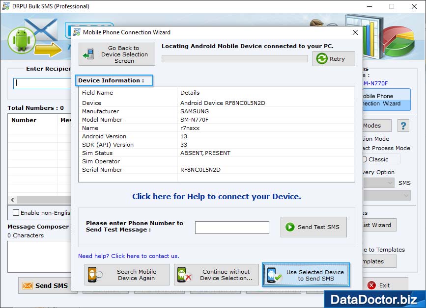 Mobile Phone Connection Wizard Mobile Phone Connection Wizard