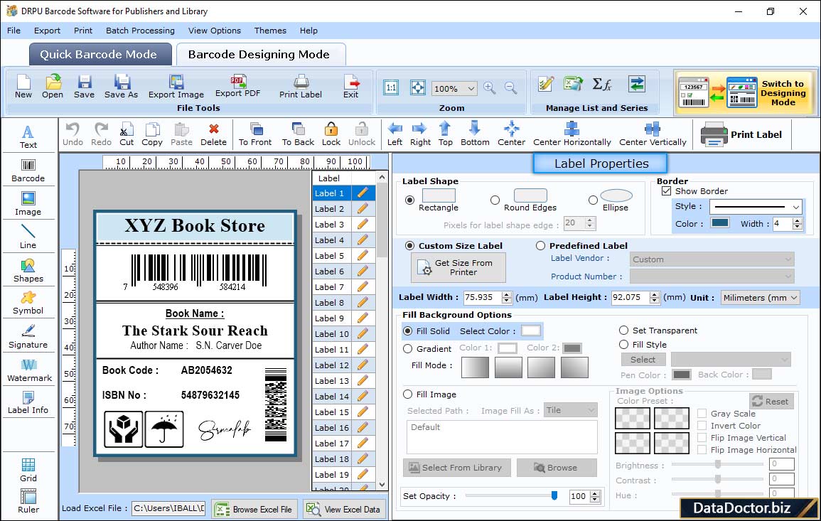 Label Properties