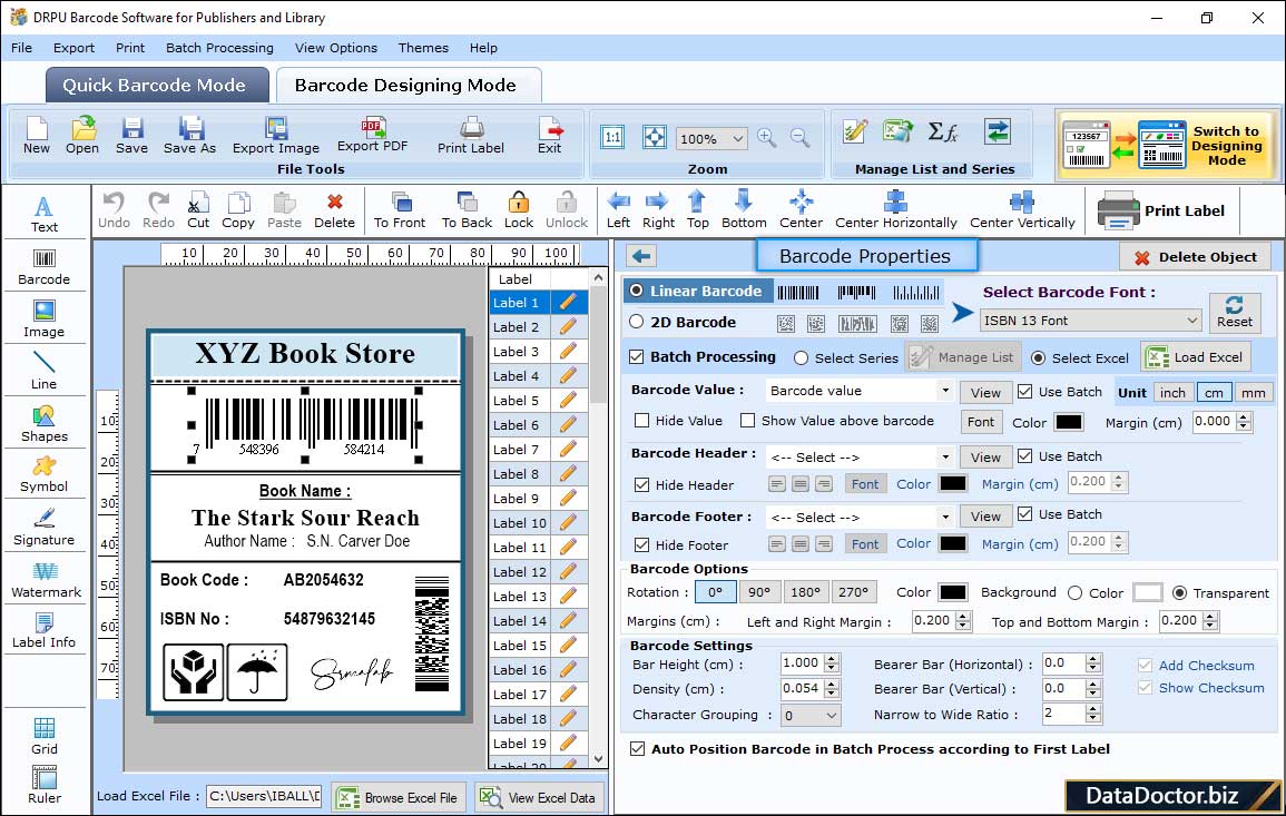 Barcode Properties