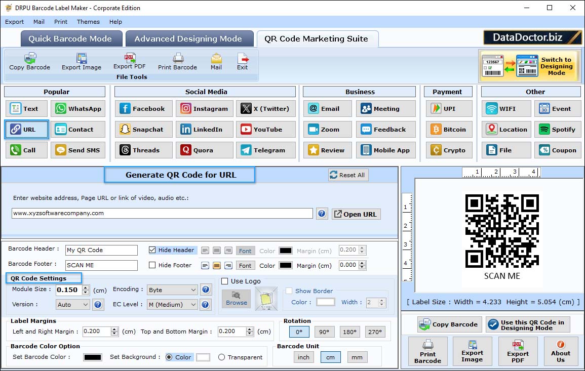 QR Code Marketing Suite Option QR Code Marketing Suite Option
