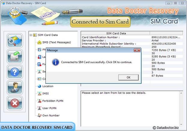 Connect to SIM Card