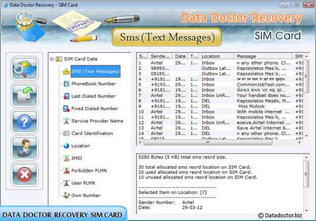 SMS (messages texte)