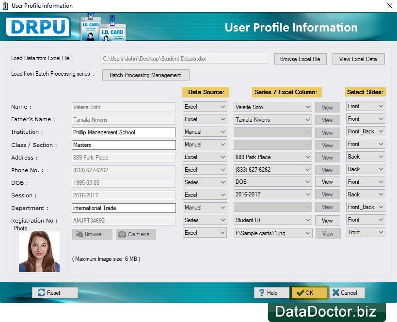 User Profile Information