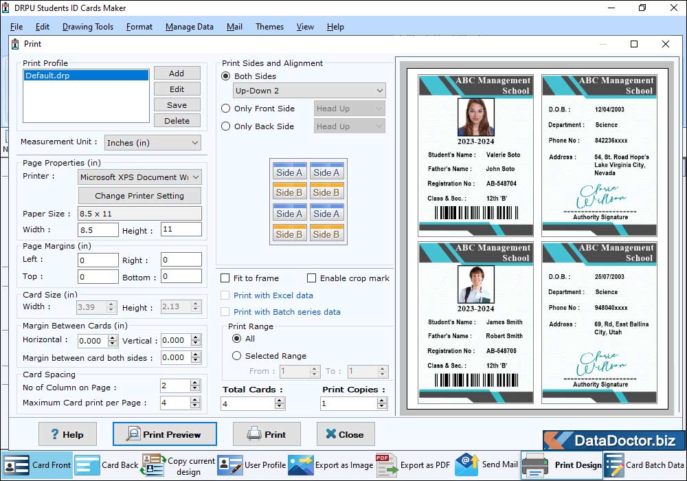 Print Settings Print Settings