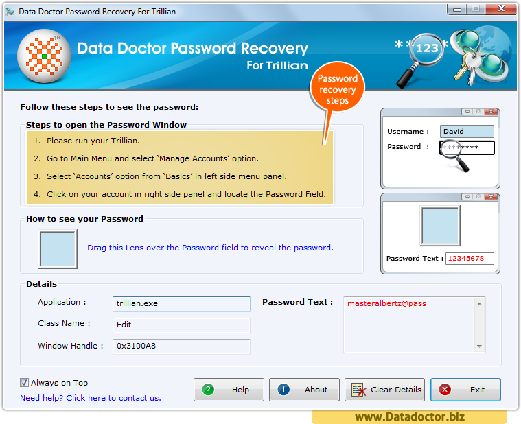 Password Recovery Software For Trillian Messenger